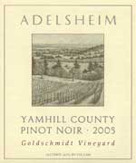 Adelsheim Goldschmidt Vineyard Pinot noir