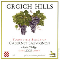 Cabernet Sauvignon, Yountville Selection