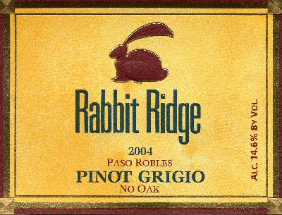 Rabbit Ridge Paso Robles Pinot Grigio