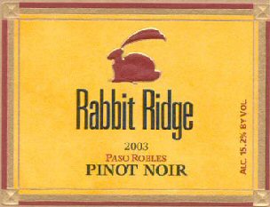 Rabbit Ridge Paso Robles Pinot Noir