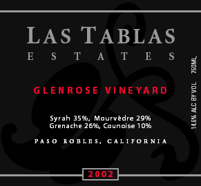 Las Tablas Estates Glenrose Vineyard