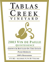 Vin de Paille Quintessence