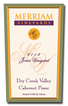 Jones Vineyard Cabernet Franc