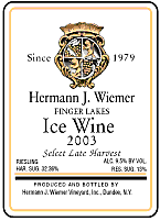 Select Late Harvest Ice Wine