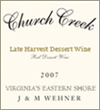 Late Harvest Dessert Wine