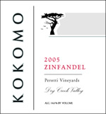 Zinfandel, Perotti Vineyards, Dry Creek Valley