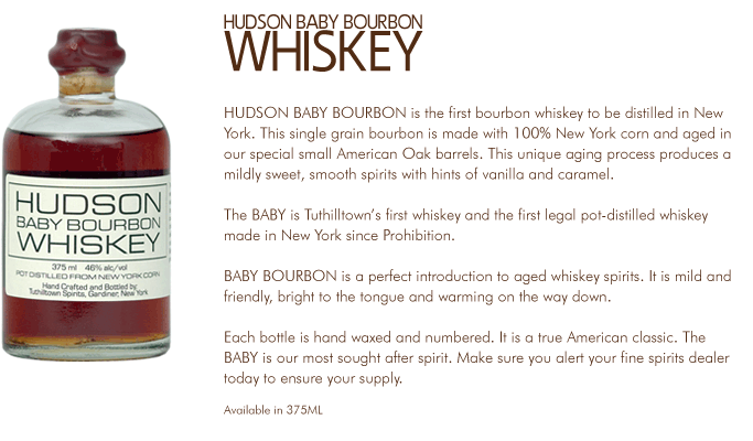 Hudson baby Bourbon Whiskey