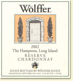 Wölffer Reserve Chardonnay